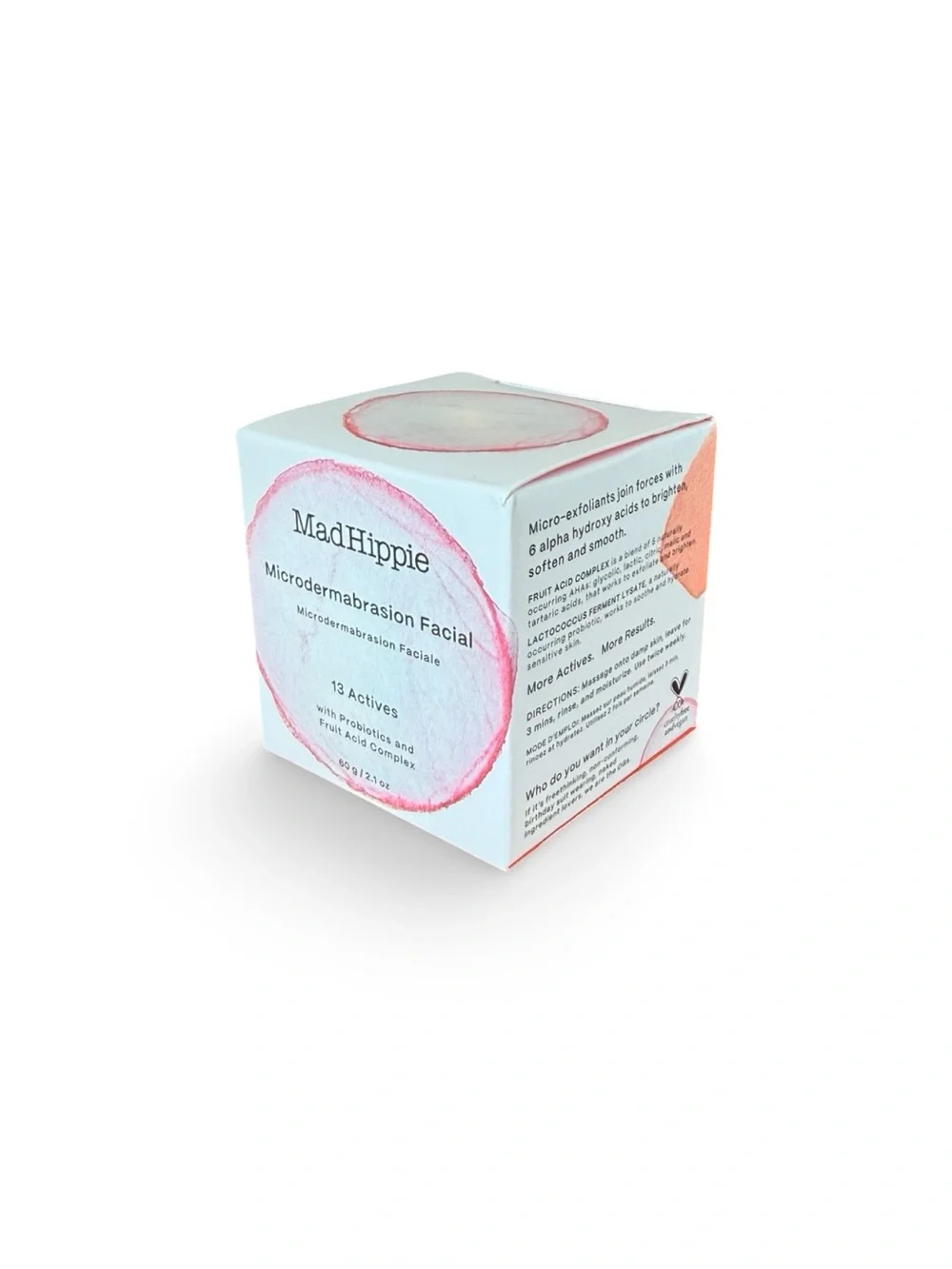 NWT Mad Hippie MicroDermabrasion Facial Exfoliating skincare scrub cream 2.1 oz